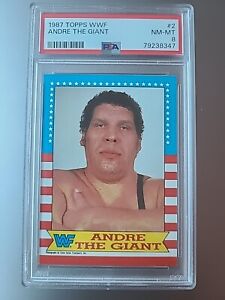 1987 Topps WWF Andre The Giant #17 PSA 8 NM-MT WWE HOF Legend!