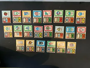 1979-80 Topps Team NHL Hockey Decal Helmut Logo 22 Sticker Card Set NM - Picture 1 of 2