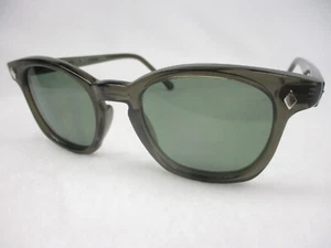 Pentax Hoya Sonnenbrille adretter Hornrand 60er-Stil dunkelgraues Gestell G15 48 Medium - Bild 1 von 6