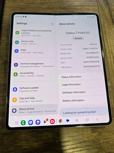 Samsung Galaxy Z Fold3 - 256GB - SM-F926WU - Locked with T-Mobile - Photo 1 sur 4