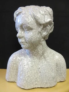 Vintage Mid Century Klassik Original KUNSTKERAMIK SKULPTUR von JUNGE JUNGER MANN - Bild 1 von 12