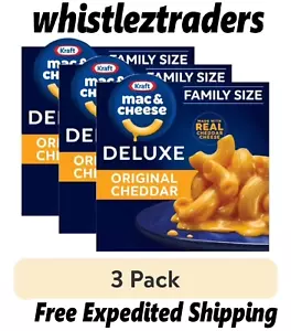 Kraft Deluxe Original Cheddar Macaroni & Cheese Dinner (3 Ct Pack, 24 Oz Boxes) - Picture 1 of 1