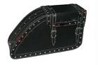 New Right Faux Leather Studded Pannier Luggage Carrier With Fitting