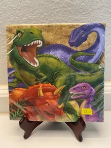 Dino Blast Dinosaur Birthday Party Luncheon Paper Napkins 16ct. - 3 ply - Picture 1 of 2