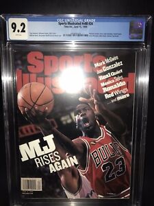 1998 Michael Jordan Sports Illustrated CGC 9.2 Newsstand No Label Low Pop