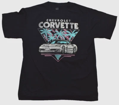 GM Chevrolet Corvette Mens Chevrolet Corvette Palm Trees Shirt New S-2XL - Image 1 of 4