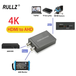 4K 60Hz HDMI To AHD Converter Dual BNC Display Video Adapter Full HD Monitor TV - Picture 1 of 9