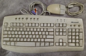 Microsoft Vintage Internet Tastatur Model RT-9410 & Maus kabelgebunden - Bild 1 von 1
