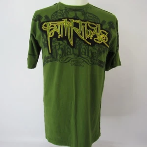 Blac Label 68 Short Sleeve T-Shirt Embroidery Studded Destressed Splatter XL - Picture 1 of 14