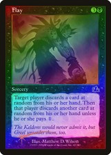 Flay FOIL Prophecy HEAVILY PLD Black Common MAGIC THE GATHERING CARD ABUGames