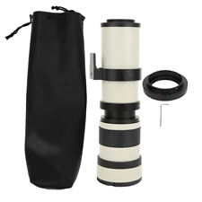 White 420‑800mm F/8.3‑16 Manual Focusing Telephoto Lens for Canon EF-S Camera