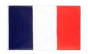 French Flag - 5 x 3 Ft France 90 X 150cm With 2 Eyelets For Hanging New In Bag - Picture 1 of 2
