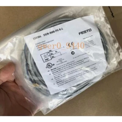 New One Festo SIEN-M8B-PS-K-L 150386 Proximity Sensor Free Shipping - Image 1 of 2