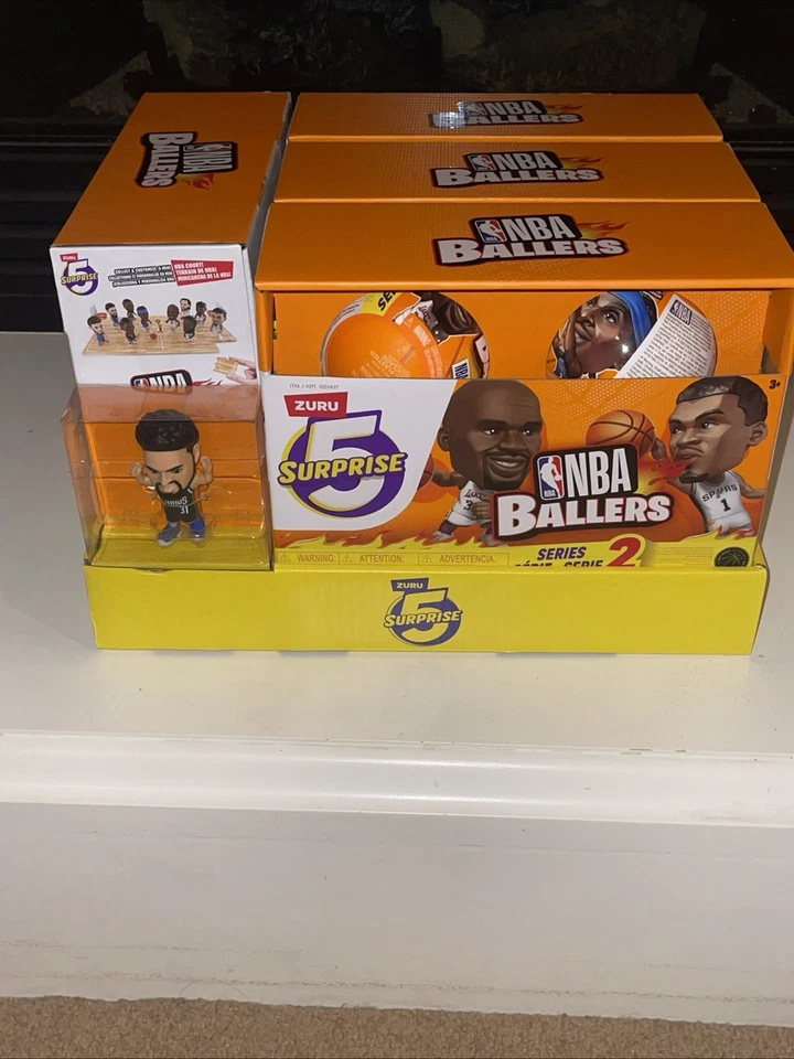Zuru 5 Surprise NBA Ballers Series 2 Two 4 Pack Boxes of Basketball Figures