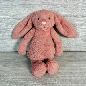 Jellycat kleiner Bashful Sauerampfer Hase Plüschtier Kuscheltier seltene Farbe Koralle Rosa - Bild 1 von 8