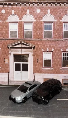 Lot Of 2 Matchbox Custom Unmarked Ford Interceptor 1 Black SUV & 1 Silver Sedan - Image 1 of 4