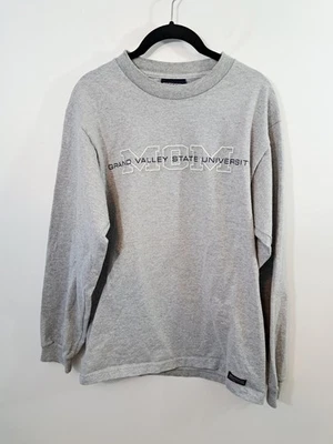 Винтажная женская футболка Jansport серая маленькая GVSU Mom с длинным рукавом - Изображение 1 из 4