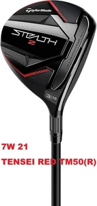 New TaylorMade 2023 STEALTH2 7W 21 FW RH/ TENSEI RED TM50(R) w/HC Japan - Picture 1 of 5
