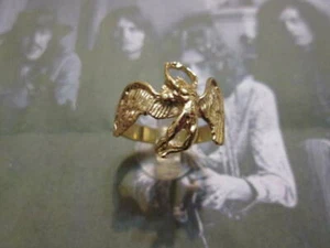 Led Zeppelin Logo ring made Yellow Gold 18 K- handicraft - Picture 1 of 7