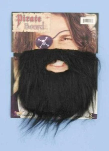 Black Beard Pirate Biker Costume accessory - Picture 1 of 1