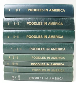 POODLES IN AMERICA - W.H. Ivens Poodle Club of America - HC - Set of 8 - 1-4 6-9 - Picture 1 of 7