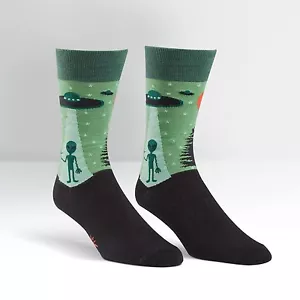 I Believe in Aliens on Crew-Socken für Herren von Sock It To Me - Bild 1 von 5
