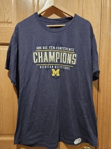 University Of Michigan Wolverines 2022 Big Ten Champions Football T-Shirt XL - Picture 1 of 3