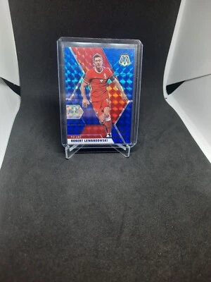 2021 Panini Mosaic UEFA Euro Soccer Robert Lewandowski Blue Mosaic 82/99 #63 - Image 1 of 2