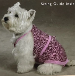 East Side Collection Hund Zebra gestreift Badeanzug Welpe Badeanzug rosa Medium - Bild 1 von 5