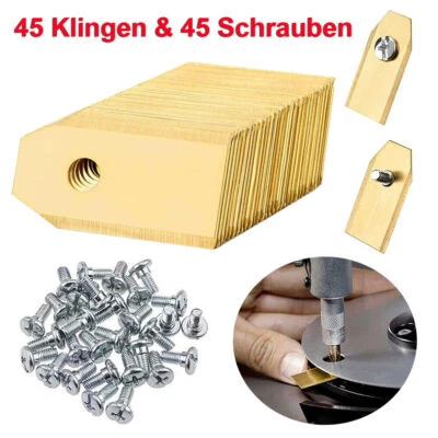 45 Stück Titan Ersatz Messer Klingen für Husqvarna Automower Gardena Mähroboter - Bild 1 von 4