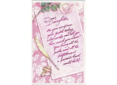 AG Confirmation Card: Daughter...You Bring So Much Pride & Joy to Our Hearts... - Image 1 of 2