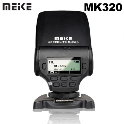 MEIKE MK-320 TTL HSS Flash SpeedLite For Canon Nikon Sony Fuji Panasonic Olympus - Image 1 of 4