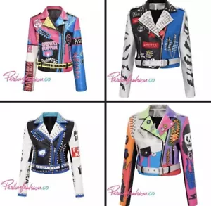 Spartonfashion Graphic Leather Jackets www.spartonfashion.co - Picture 1 of 12
