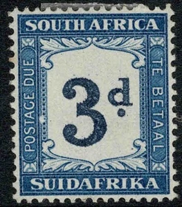 South Africa 1932-40 3d Ultra & Dark Blue Postage Due - MLH - Picture 1 of 1