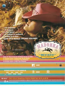 Pubblicità Madonna 2000 - Pubblicità musicale 225 stazioni! 2200 giri! in 6 giorni - Foto 1 di 1