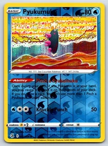 Pyukumuku - Reverse Holo - Fusion Strike 077/264 Tomokazu Komiya Pokemon Card NM - Picture 1 of 1