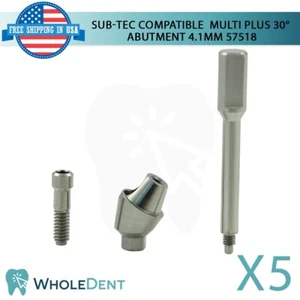 5X Bego® Compatible Angulated Multi Unit Abutment 30° Ø4.1mm Instrument Lab - Picture 1 of 3