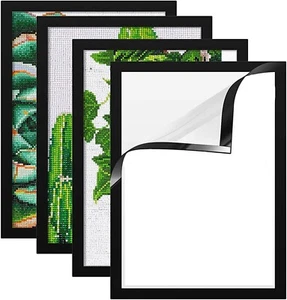 4 pcs Picture Frame 12" X 16 Diamond Painting Frames Magnetic Art Frame - Picture 1 of 6