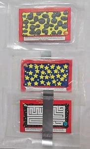 General Mills 1998 Lucky Charms Cereal Glow In The Dark Stickers Set of 3/4 - Picture 1 of 10