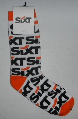 SIXT Rent the a Car Rental 公司标志一对袜子 — 第 1/2 张图片