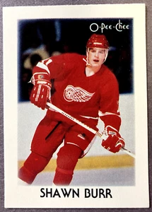 1987-88 O-Pee-Chee Minis #5 Shawn Burr Detroit Red Wings RC - Picture 1 of 1