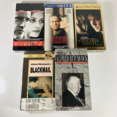 THRILLER Mystery Intense Conspiracy Theory VHS Films Lot of 5 Tapes Foto 1 de 4