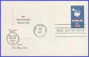 USA5 #UX59 U/A ARTMASTER FDC   Map - Picture 1 of 1