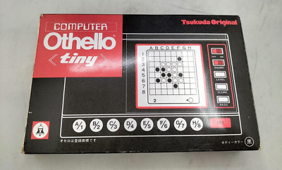 Tsukuda Original Othello Tiny Handheld LSI Game Vintage 1985 W/ box manual