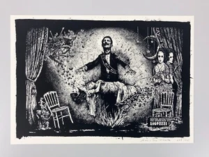 Jean-Luc Navette 2014 Silkscreen Print 'The Night is my Kingdom' - Signed - Bild 1 von 9