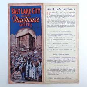 Salt Lake City and the NewHouse Hotel Utah 1929 Reisebroschüre mit Karte - Bild 1 von 10