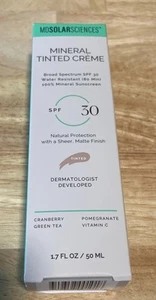 MDSolarSciences Mineral Tinted Crème Face Sunscreen With SPF 30 Exp: 11/2027 NEW - Picture 1 of 10