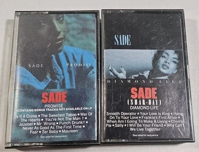 2 x 1985 Sade Promise and  Diamond Life Cassette Tapes - Image 1 of 3
