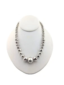 Collar Navajo Perlas Graduadas Nativo Americano Hecho a Mano Joyería Estampada - Imagen 1 de 8