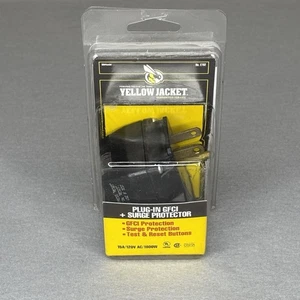 NUEVO GFCI Chaqueta Amarilla 2762 Salida 15A Amarillo Cable de Extensión Adaptador 14650 Enchufe - Imagen 1 de 6